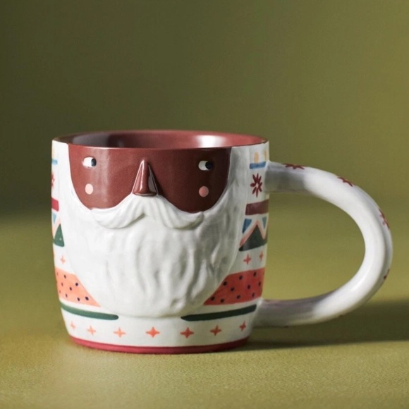 Anthropologie Fotini Tikkou Black Santa Mug - Picture 2 of 7